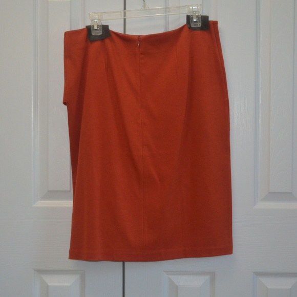 CAbi Style #3140 Overlay Pencil Skirt in Tumeric - Picture 3 of 5